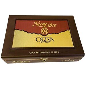 Nica Libre Oliva Wooden Cigar Box Collaboration Series Humidor Collectible Stora